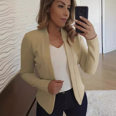 Cardigan Blazer Ejecutivo de Manga Larga Talla Pequeña - Image 5