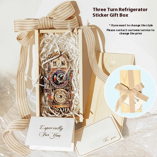 Imán Refrigerador Reloj Astronómico de Praga con Engranajes Rotativos - Image 5