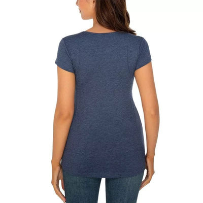 Playera Maternal de Manga Corta con Volantes y Pliegues - Image 8