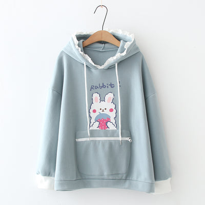 Sudadera con Capucha Acolchada de Terciopelo - Diseño Anime Niña Japonesa - Image 10