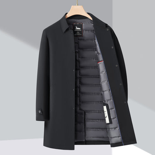 Abrigo Acolchado de Algodón para Hombre con Forro Polar Resistente al Viento - Image 33