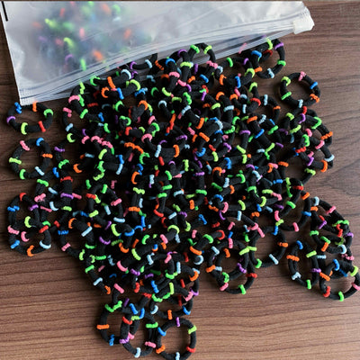 Set de 100 Bandas Elásticas Infantiles sin Tirones - Colores Pastel Suave - Image 32