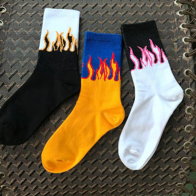 Calcetines de Algodón Puro Rojo Fuego - Image 8