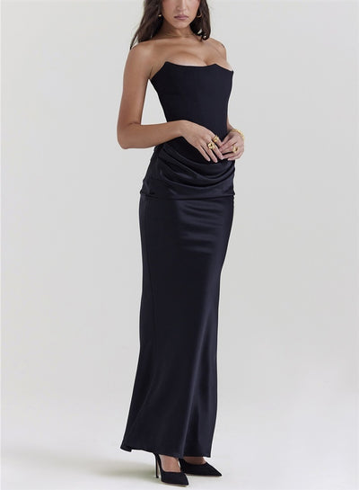 Vestido Largo Tubo Escotado Elegante para Fiestas y Eventos - Image 20