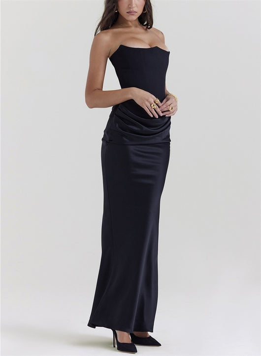 Vestido Largo Tubo Escotado Elegante para Fiestas y Eventos - Image 20