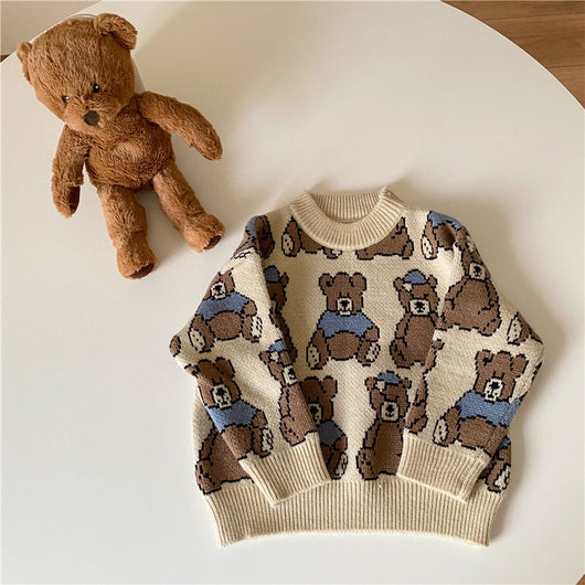 Suéter Infantil Osito Cartoon Unisex