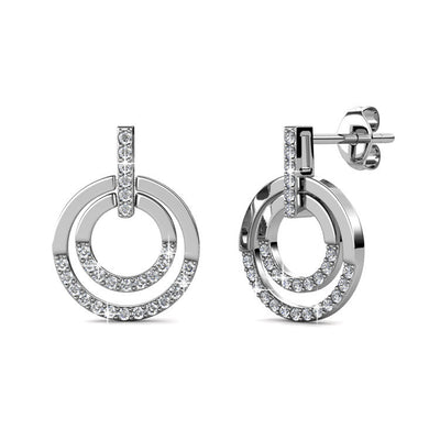 Aretes Geométricos de Cristal Elegantes y Minimalistas para Mujer - Image 5