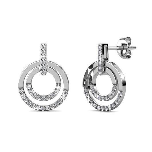 Aretes Geométricos de Cristal Elegantes y Minimalistas para Mujer - Image 5