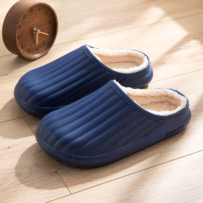 Pantuflas de Algodón para Hombre Impermeables con Talón Reforzado - Image 6
