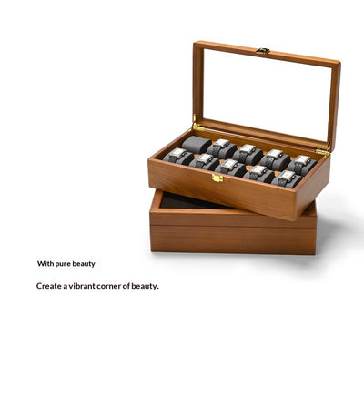 Estuche de Madera Maciza para Coleccionar y Exhibir Relojes de Pulsera - Image 12