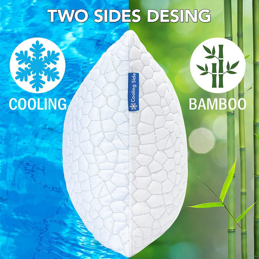 Almohada Refrescante de Gel con Espuma Viscoelástica y Tela Ice Silk