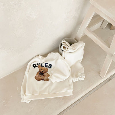 Conjunto Infantil Osito con Estampado Acolchado de Dos Piezas - Image 5
