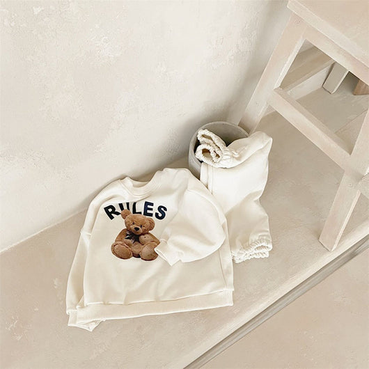 Conjunto Infantil Osito con Estampado Acolchado de Dos Piezas - Image 5