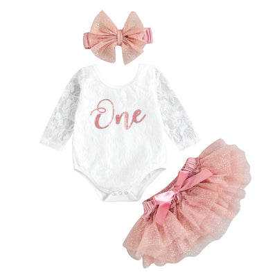 Conjunto de 3 Piezas: Vestido de Princesa con Malla Multicapa, Diadema y Blusa Estampada - Image 6