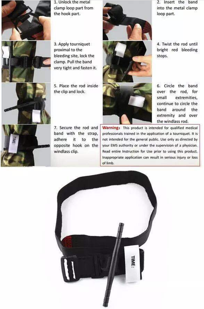 Torniquete Médico Táctico de Liberación Rápida para Emergencias - Image 10
