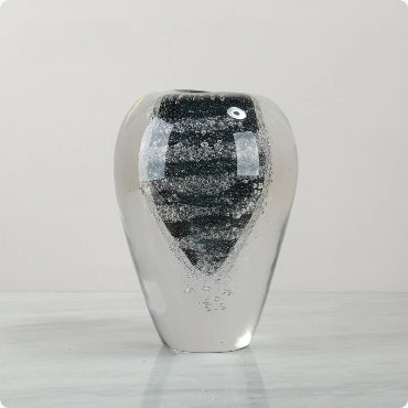 Jarrón de Cristal Elegante con Flores de Burbujas - Decoración Premium para Espacios de Lujo - Image 5