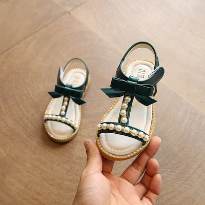 Sandalias Princesa de Perlas para Niñas - Colección Verano - Image 2