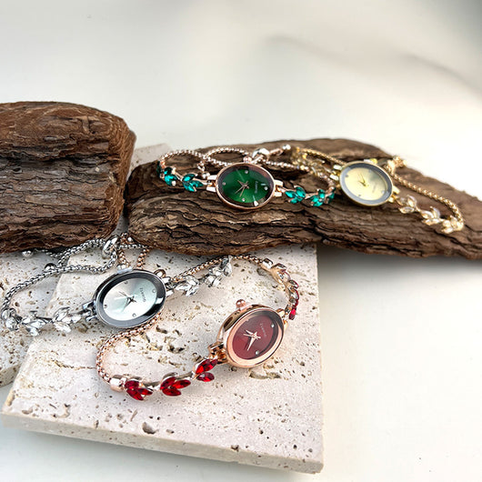 Reloj Pulsera Ovalado de Lujo Retro - Cuarzo de Alta Gama para Mujer - Image 23