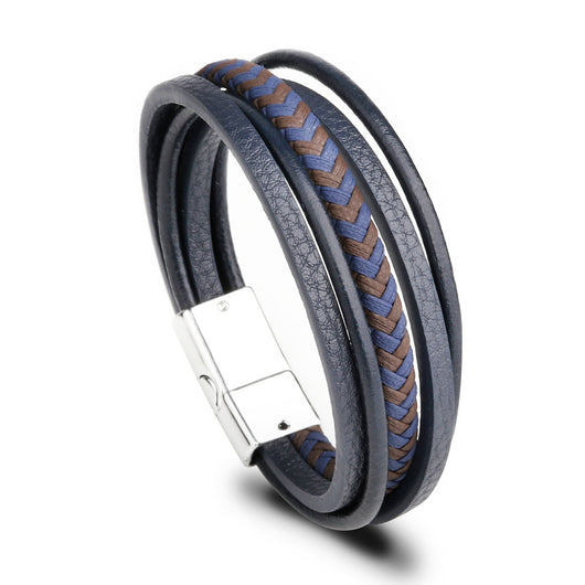 Pulsera Étnica de Cuero Trenzado Hecha a Mano - Estilo Bohemio - Image 5