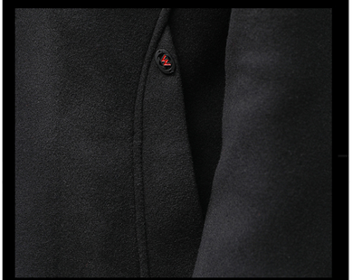 Abrigo de Lana Slim Fit Elegante en Colores Sólidos - Image 13