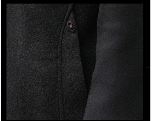Abrigo de Lana Slim Fit Elegante en Colores Sólidos - Image 13