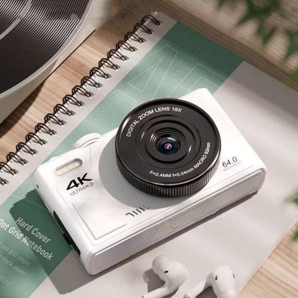 Cámara Mirrorless HD 64 Megapíxeles para Estudiantes y Principiantes