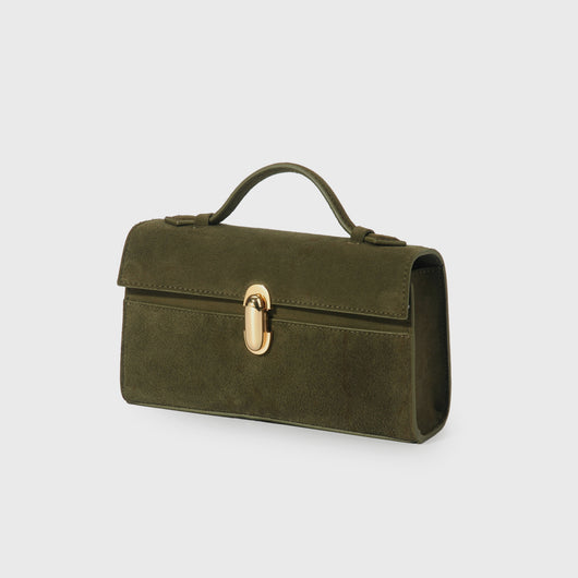 Bolso de Ante de Un Solo Asa - Cartera Cuadrada Compacta - Image 17