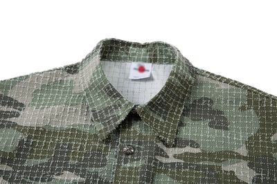 Camisa Retro Camuflaje Americana Manga Corta para Hombre - Image 25