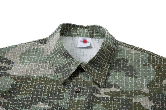 Camisa Retro Camuflaje Americana Manga Corta para Hombre - Image 25