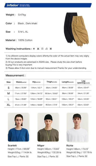 Pantalones Cargo Casual de Color Sólido para Hombre - Image 5