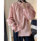 Blusa Francesa Cuello Alto Mangas Farol Suelta y Fresca para Mujer