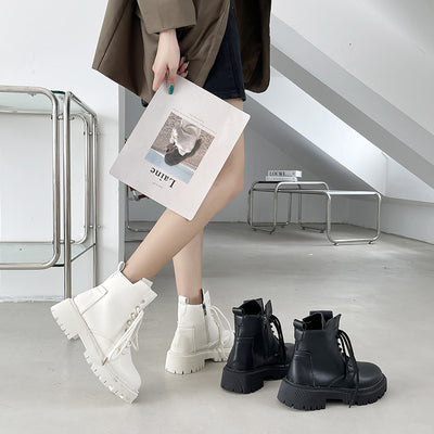 Botines Británicos para Mujer con Tacón Grueso - Image 5
