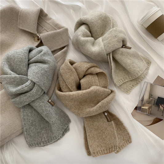 Bufanda de Cachemira Tejida Suave y Cálida para Estudiante