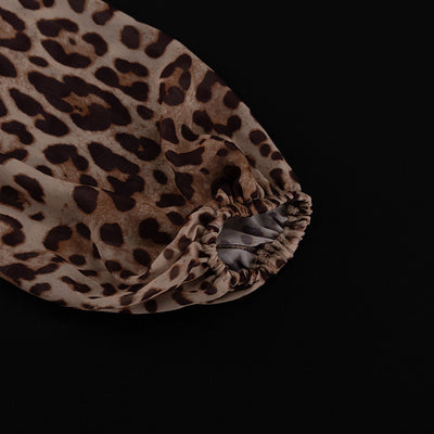 Conjunto Leopardo Transparente: Blusa Manga Larga y Shorts Sueltos - Image 10