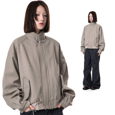 Chaqueta Raglan Casual con Cuello Alzado - Image 5