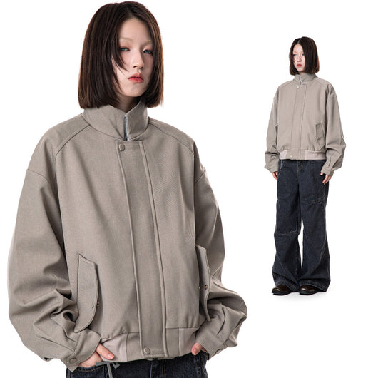 Chaqueta Raglan Casual con Cuello Alzado - Image 5