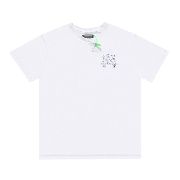 Camiseta Estampado Hueso Manga Corta