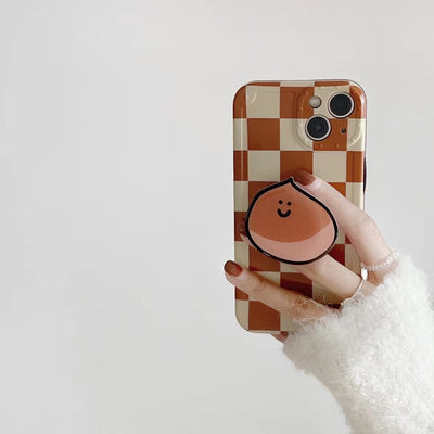 Funda para Celular Ajedrez Naranja con Soporte - Image 2