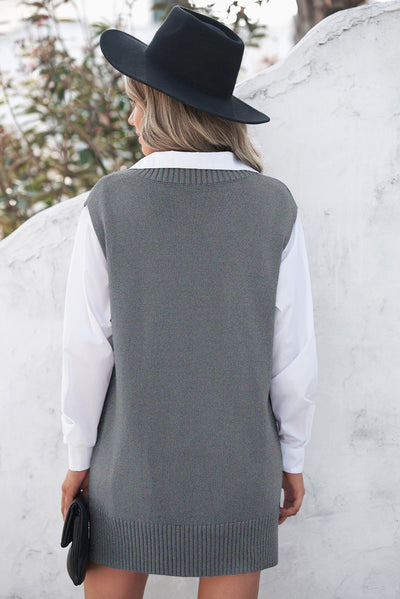 Chaleco Tejido Liso para Mujer - Estilo Casual y Versátil - Image 7