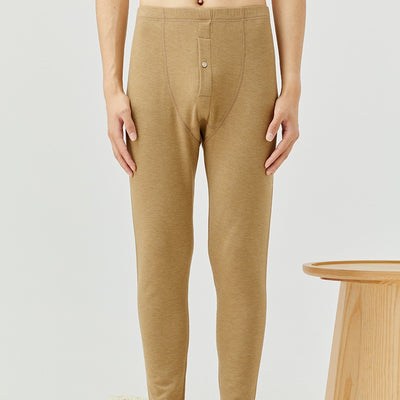 Pantalones Cálidos de Cachemira para Hombre con Forro de Terciopelo