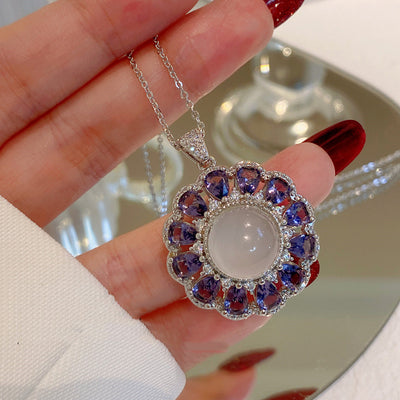 Anillo de Flor Tridimensional en Amatista Violeta - Image 3