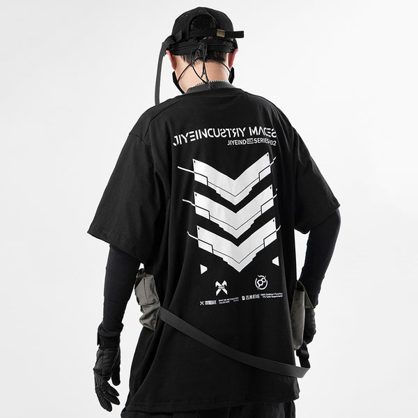Playera Manga Corta para Hombre con Bolsillos 3D