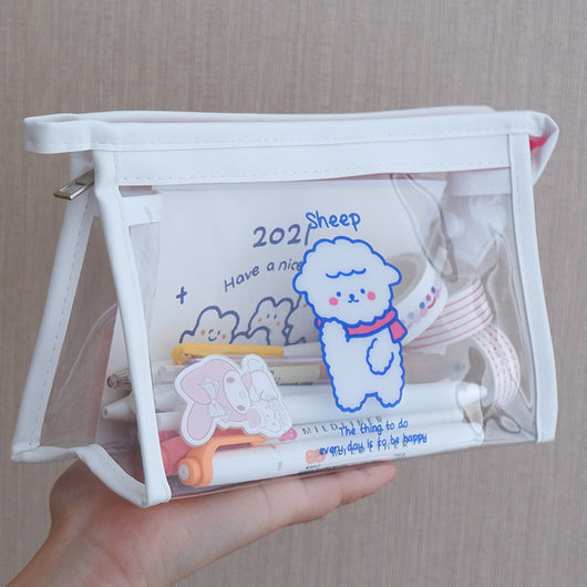 Estuche Organizador Transparente de Gran Capacidad Estilo Japonés - Image 18