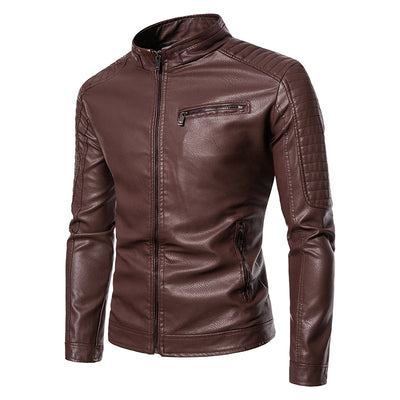 Chaqueta de Cuero para Motociclista - Diseño Slim Juvenil Hombre - Image 2