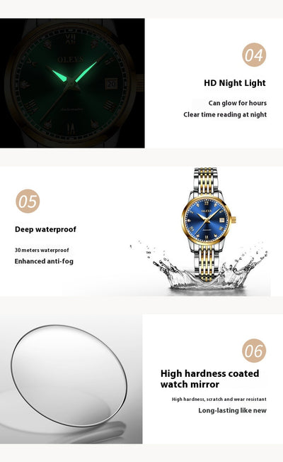 Reloj Automático para Mujer Resistente al Agua Diseño Minimalista - Image 10