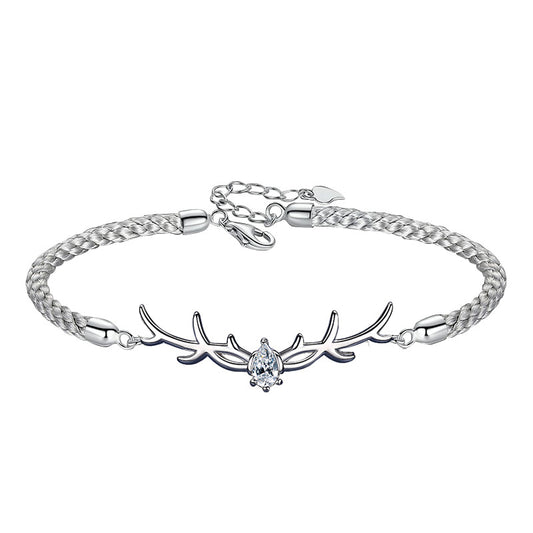 Pulsera de Pareja en Plata de Ley para Mujer