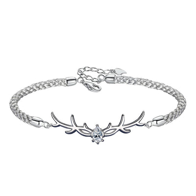Pulsera de Pareja en Plata de Ley para Mujer