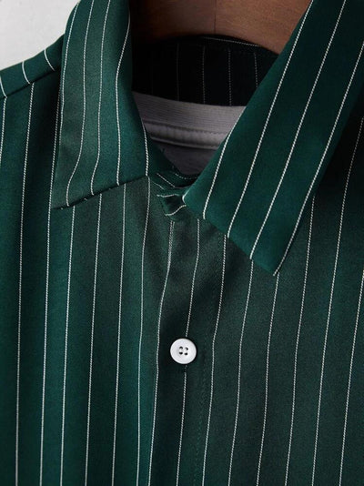 Camisa Hombre a Rayas con Botones Manfinity Homme - Image 8