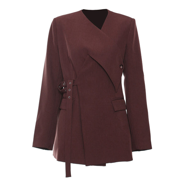 Blazer Ajustado de Corte Irregular para Hombre - Colección Industrial