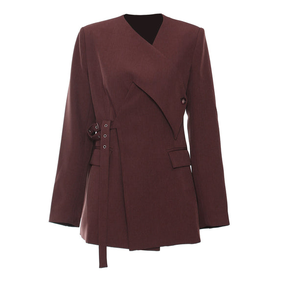Blazer Ajustado de Corte Irregular para Hombre - Colección Industrial